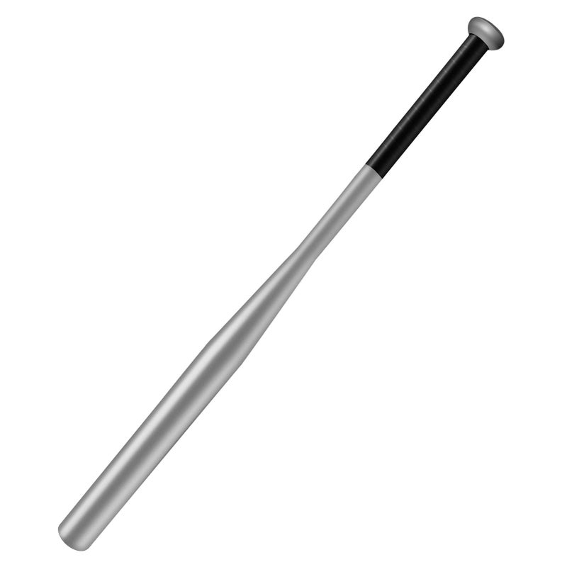Tuggui Baseball Bat Steel with Carrying Bag (28 in, Silver) - Image 1